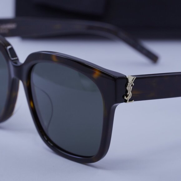 Saint Laurent SL M40/FN 004 Square Sunglasses – Havana/Grey - Picture 9 of 10